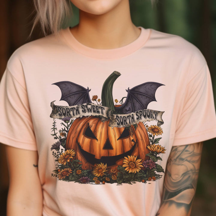 Halloween Pumpkin Kinda Spooky Graphic Tee