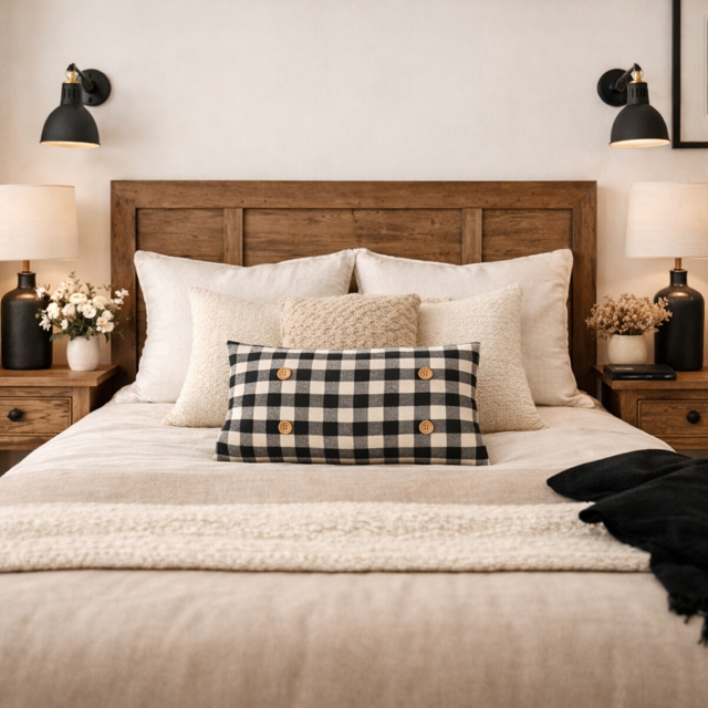 BUFFALO CHECK: GINGHAM PILLOW ONLY (with insert)