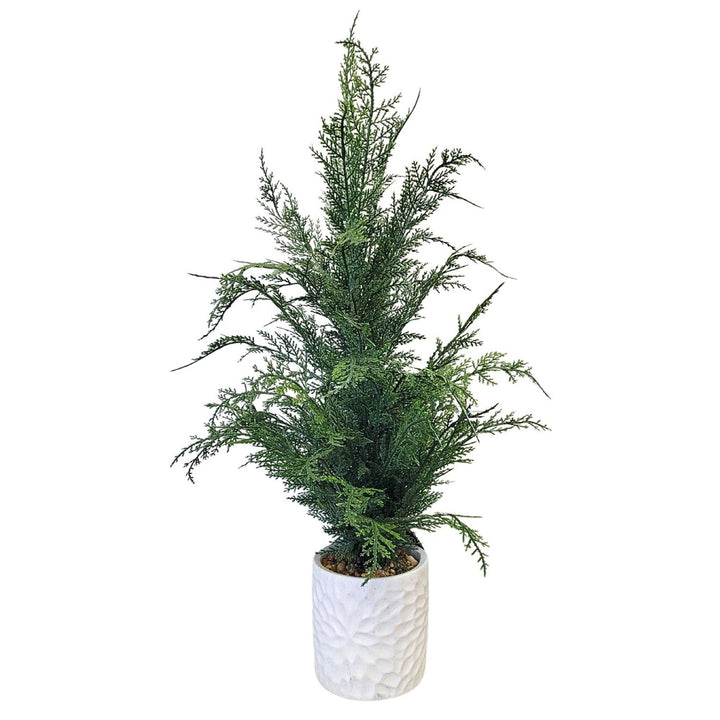 Real Touch Wild Cypress Tree Potted 27"