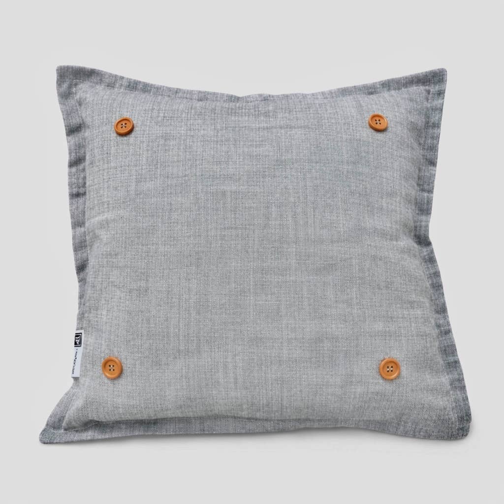 PILLOW ONLY: Charcoal Square CHARCOAL PILLOW