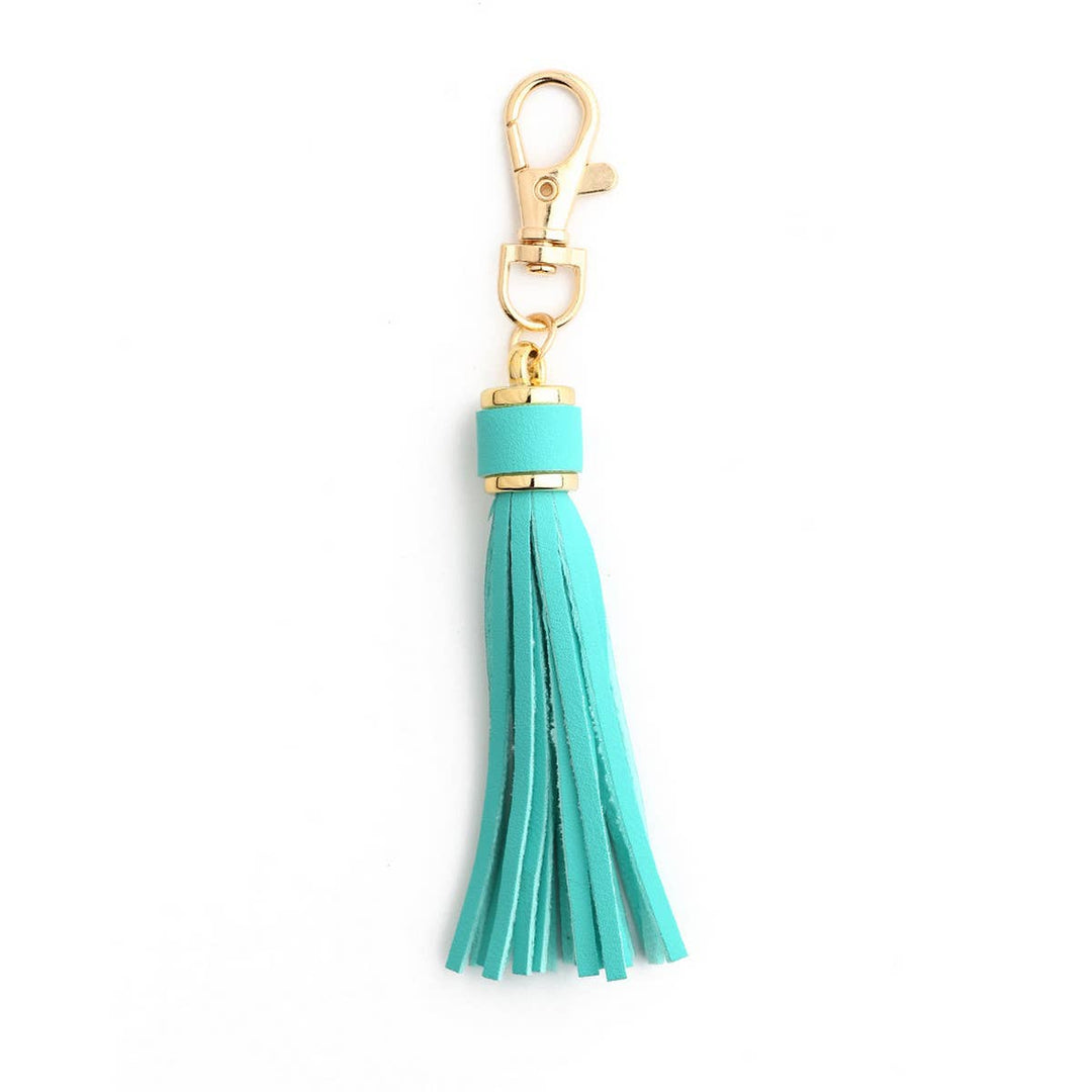 TASSEL LEATHER KEYCHAIN ACCESSORY_CWMM1284
