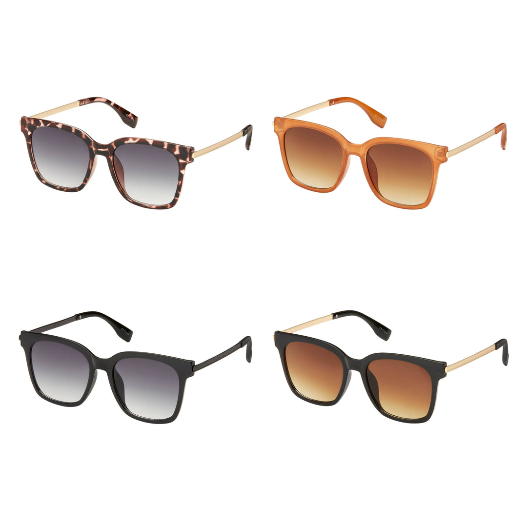 1346 - Jade -Elevated Square Sunglasses -
