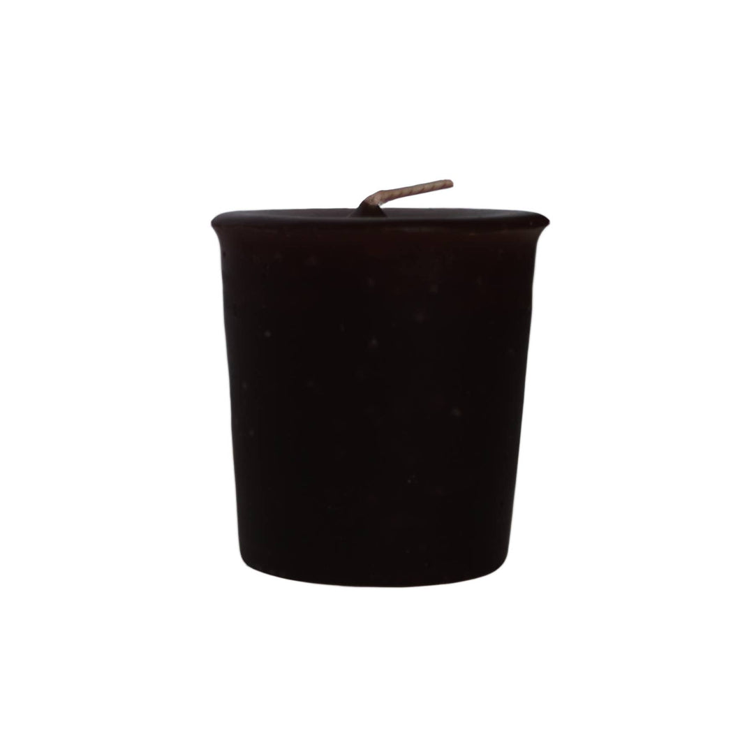 Solid Black Unscented Votive Candles, Made in USA