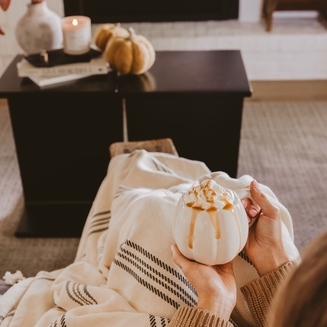 Cream Pumpkin Coffee Mug - Fall Decor &amp; Gifts