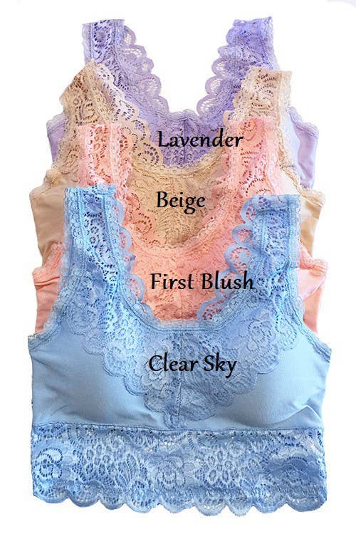 Plus Padded Lace Bralette