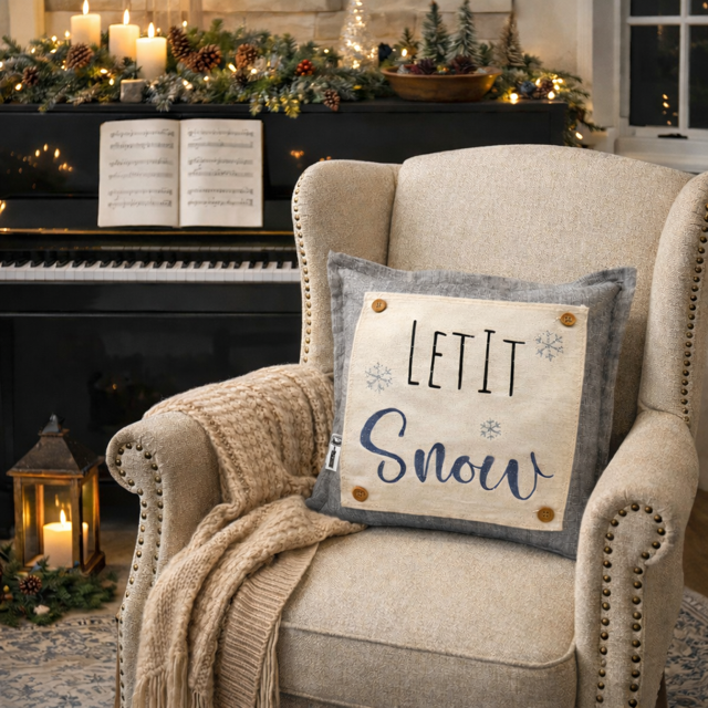 PILLOW ONLY: Charcoal Square CHARCOAL PILLOW