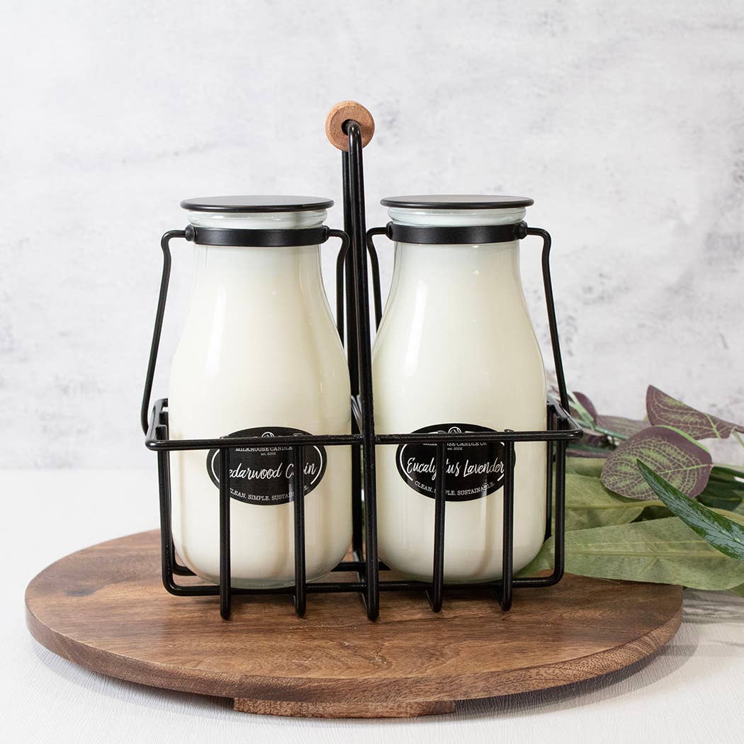 Candle &amp; Matchstick Metal Holder by Milkhouse Candle Co