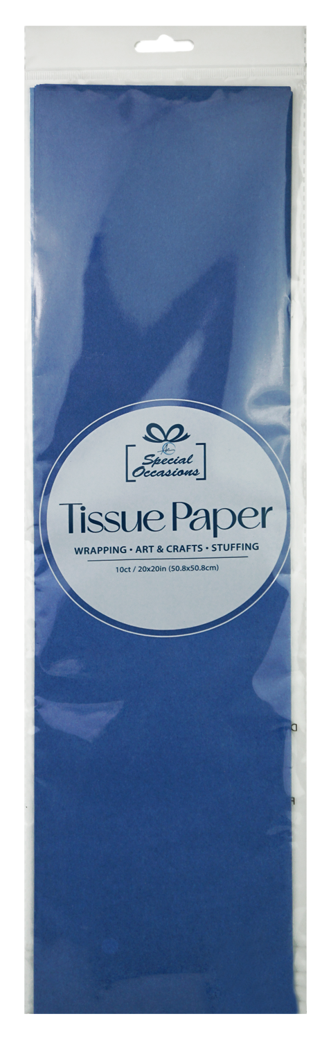 Gift Tissue Paper, 20x20in, 10 Sheets, Available in 18 Color