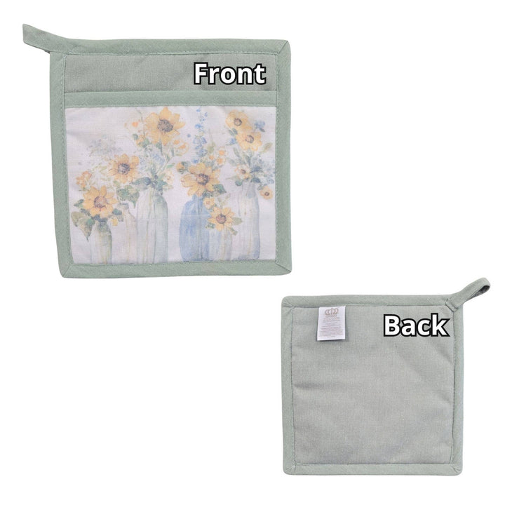 "Sunflower Spectacular" Floral-Themed Pocket Mitt