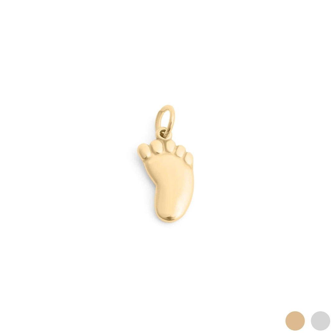 18K Gold PVD Stainless Steel Baby Foot Charm