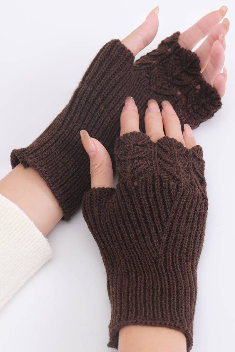 WINTER SOLID STYLISH KNIT HAND WARMERS_CWAG019