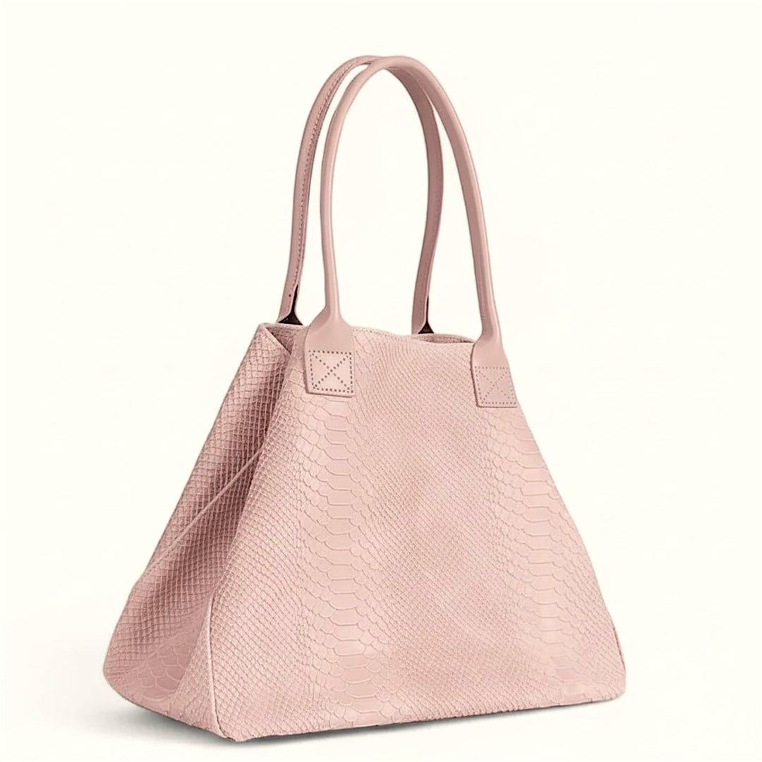 LOLA leather bag – Pink – Made in Italy