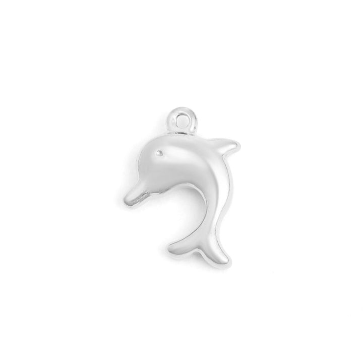 18K Gold PVD Stainless Steel Dolphin Charm