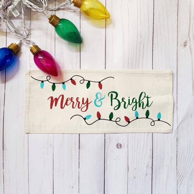 PANEL ONLY: Christmas, MERRY &amp; BRIGHT