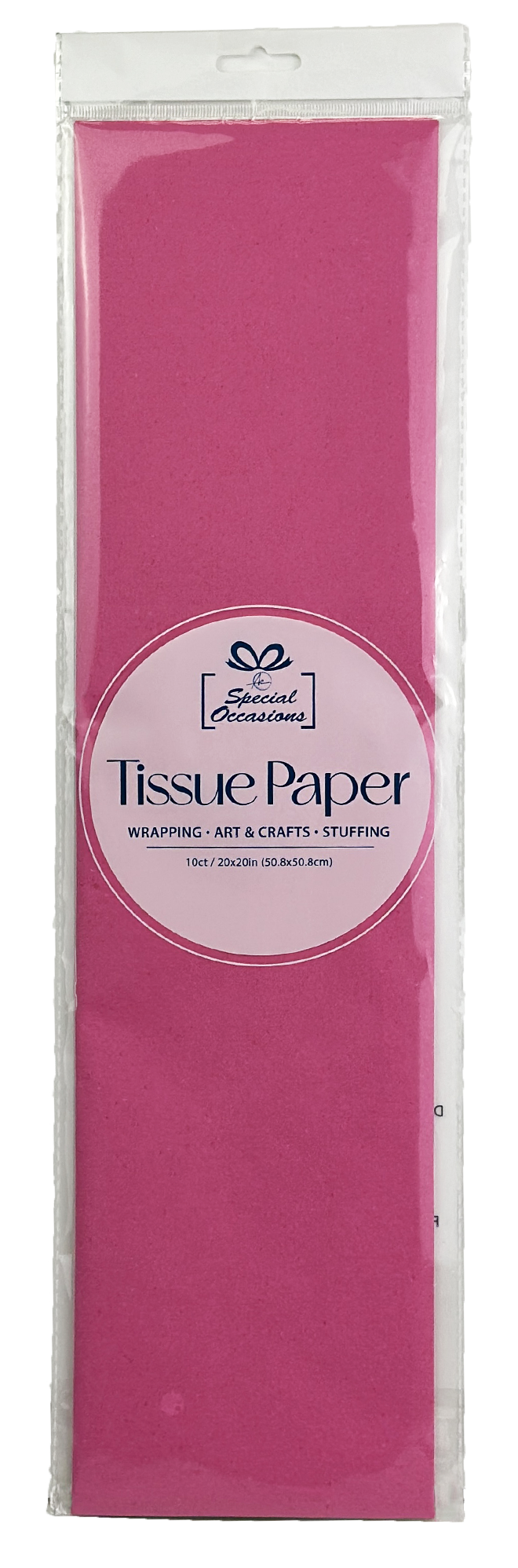 Gift Tissue Paper, 20x20in, 10 Sheets, Available in 18 Color
