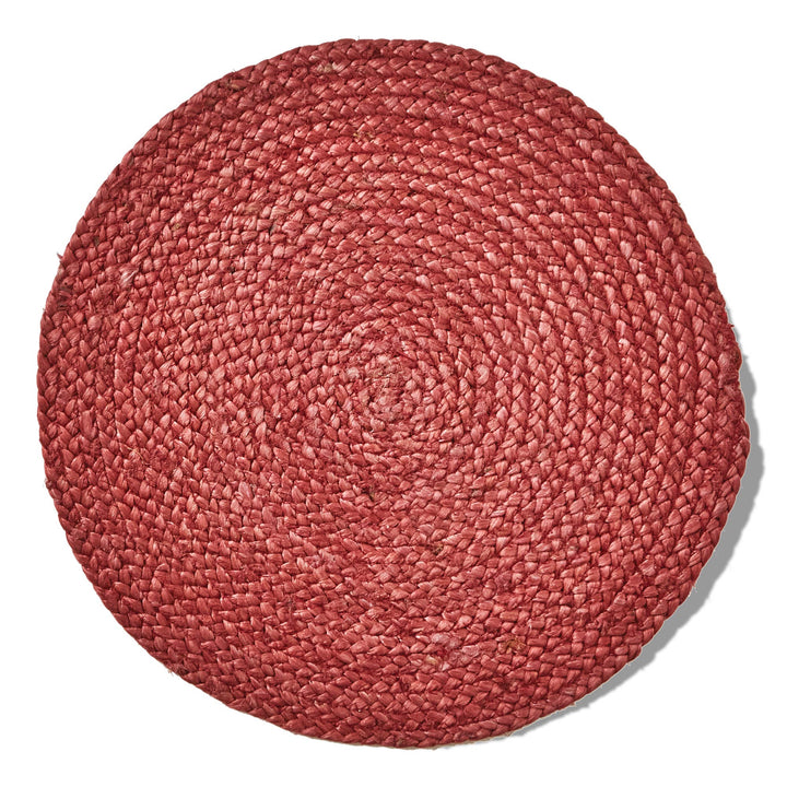 Hemp Braided Placemat Burnt Sienna Everyday