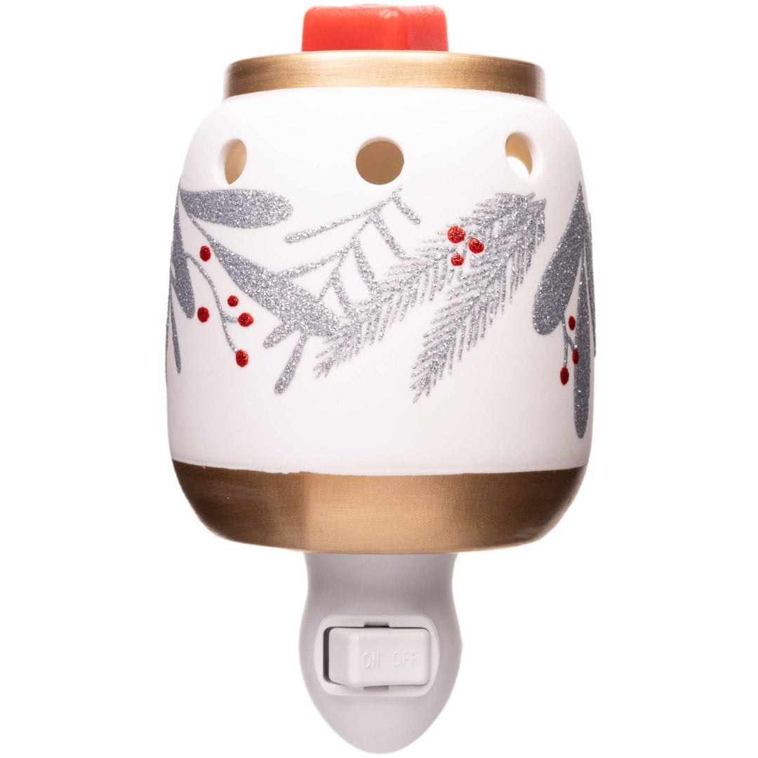 Winterberry Mini Accent Fragrance &amp; Wax Electric Warmer