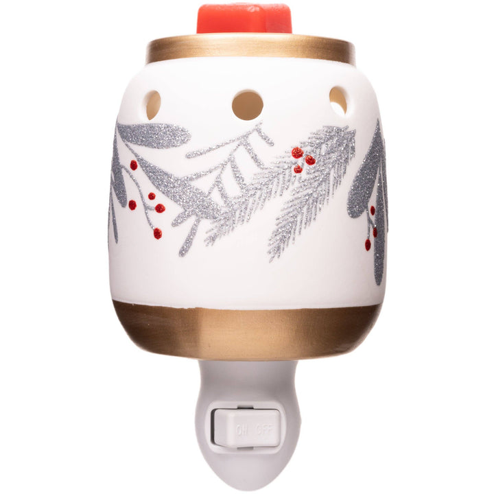 Winterberry Mini Accent Fragrance &amp; Wax Electric Warmer