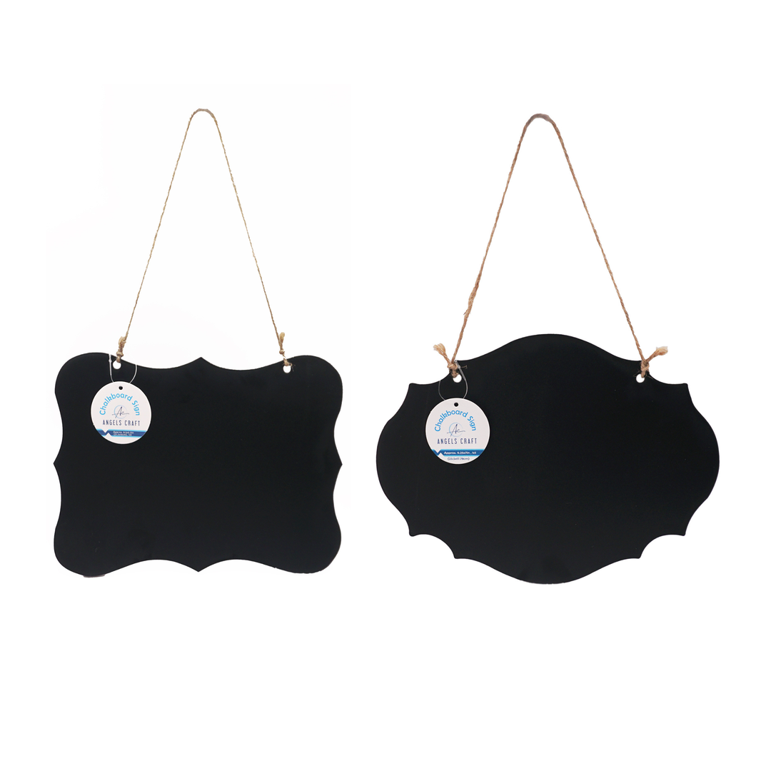 Hanging Chalkboard Sign w/ Jute String (2 shapes available)