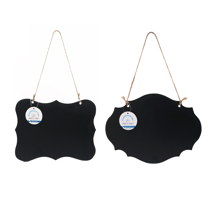 Hanging Chalkboard Sign w/ Jute String (2 shapes available)