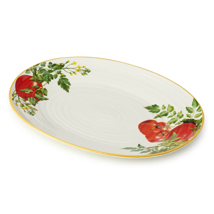 Pomodoro Oval Platter 16in x 11.5in