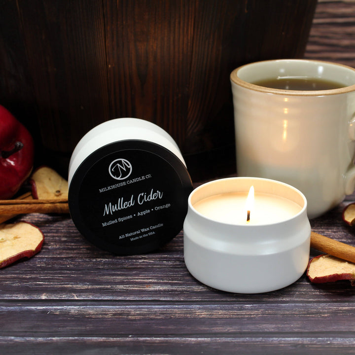 3.75 oz Traveler Tin Candle: Mulled Cider