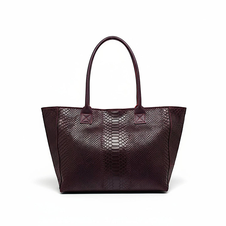 LOLA leather bag – Burgundy – Made in Italy
