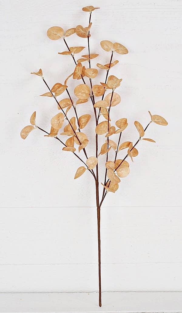 29503- 23in Spray-Foam Silver Dollar Leaves-Beige