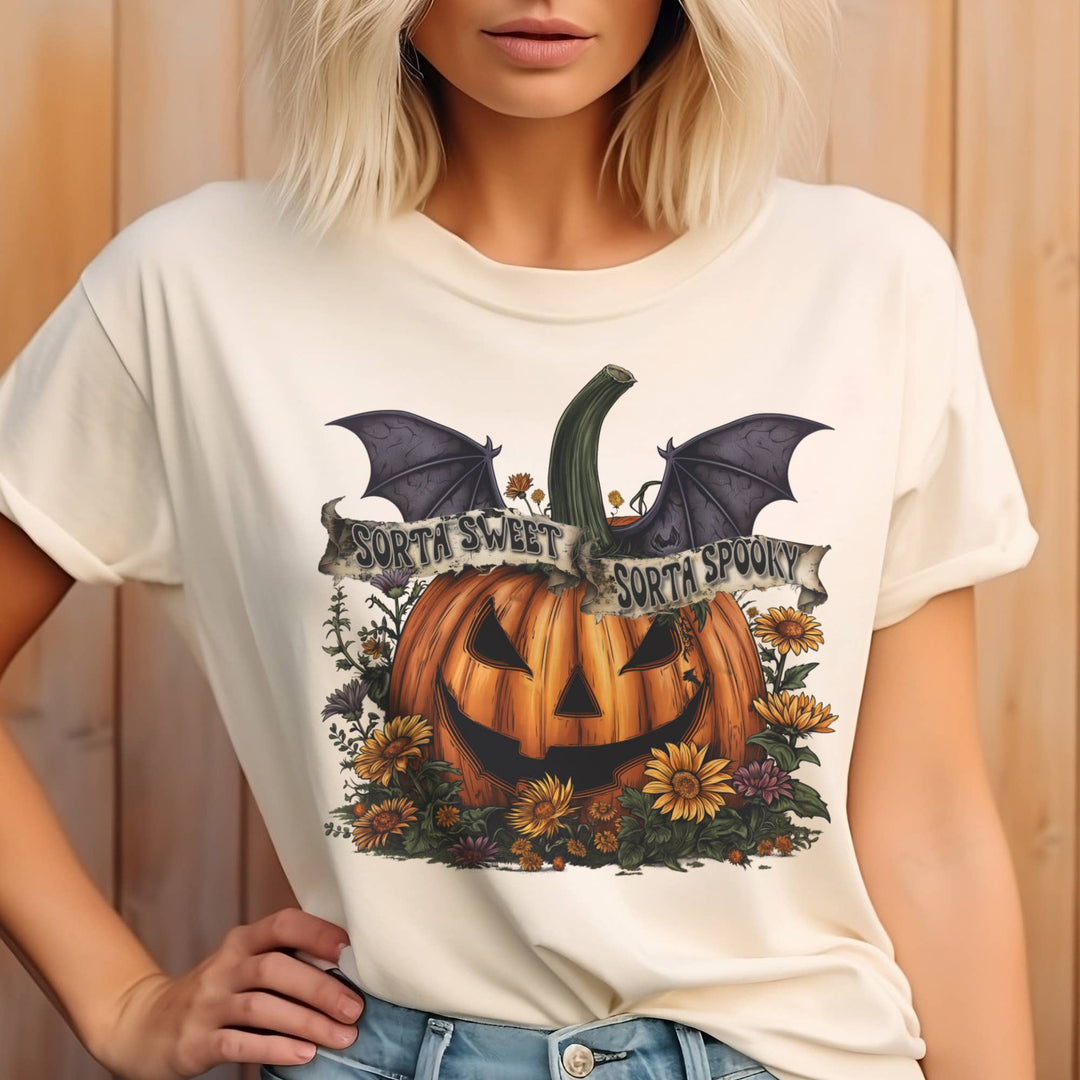 Halloween Pumpkin Kinda Spooky Graphic Tee