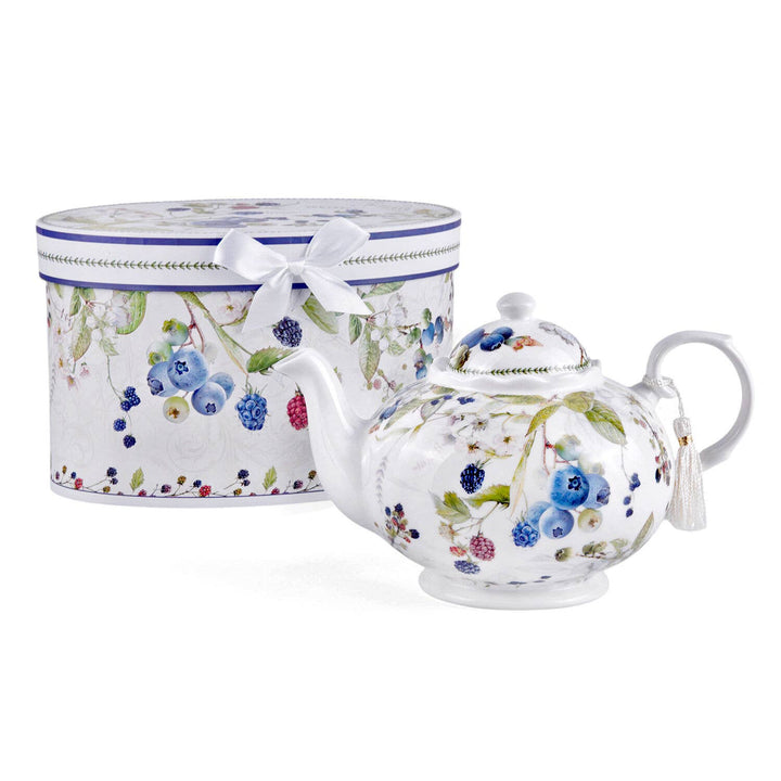 Wild Berries Porcelain Teapot in Gift Box