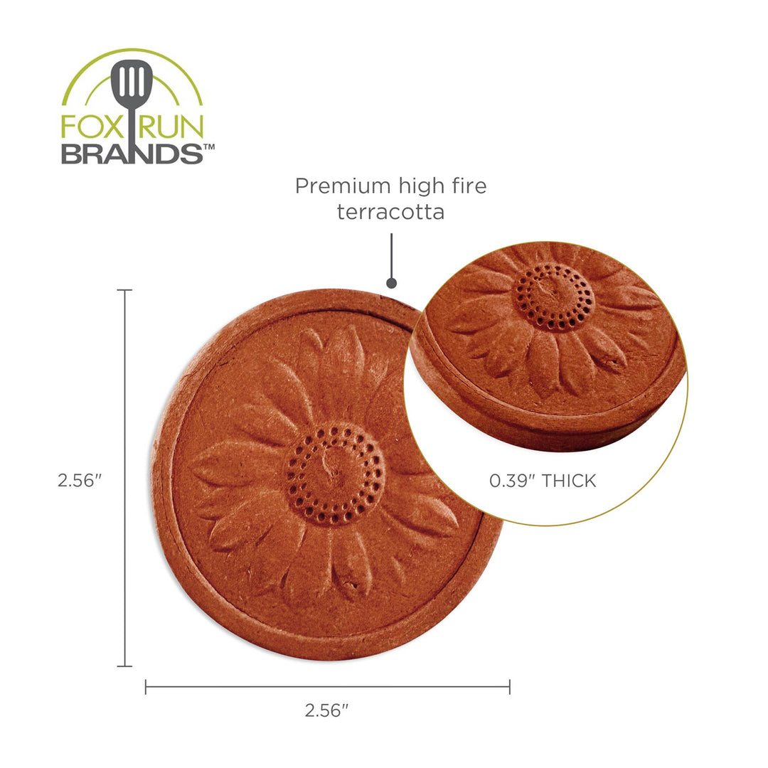 Fox Run Sunflower Brown Sugar Keepers, Set of 2