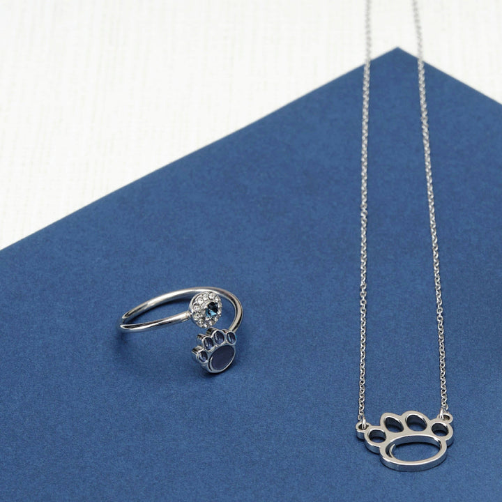 Penn State Paw Cutout Necklace