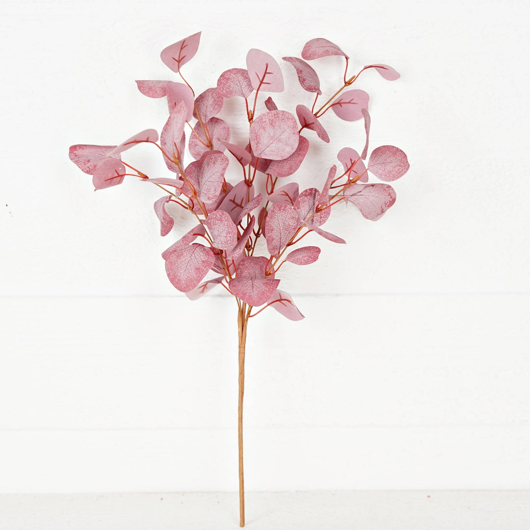 530325- 20inL Plum Silver Dollar Leaves Bush-