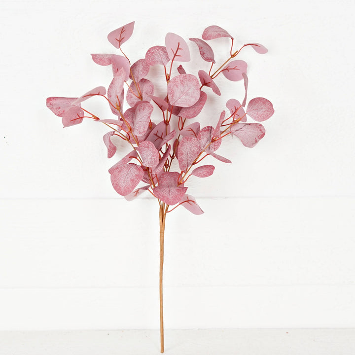 530325- 20inL Plum Silver Dollar Leaves Bush-