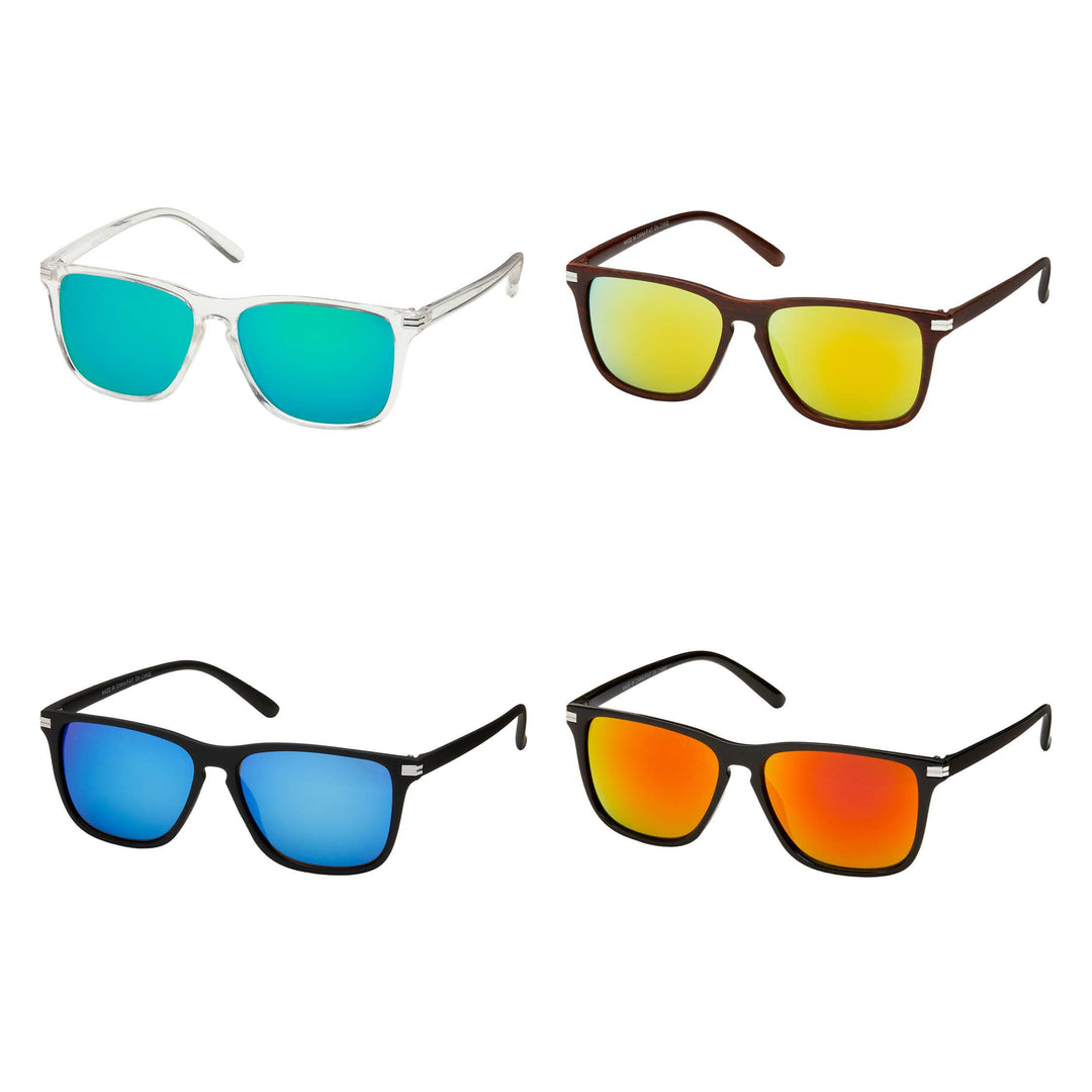 1996 - 805 - Keyhole Color Mirror Lens Sunglasses 3 colors