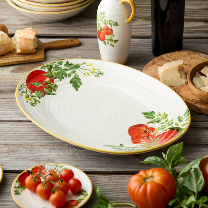 Pomodoro Oval Platter 16in x 11.5in