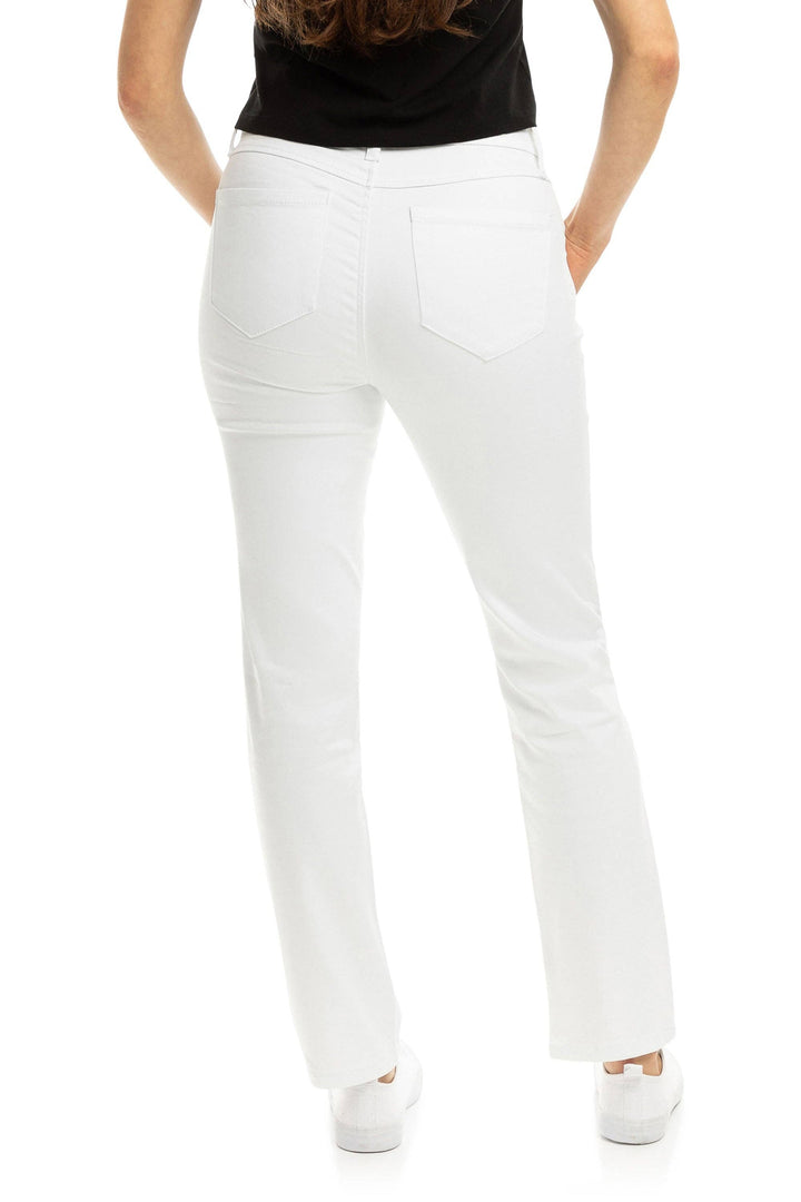 30” Better Butter Mid-Rise Slim Straight Jean in White