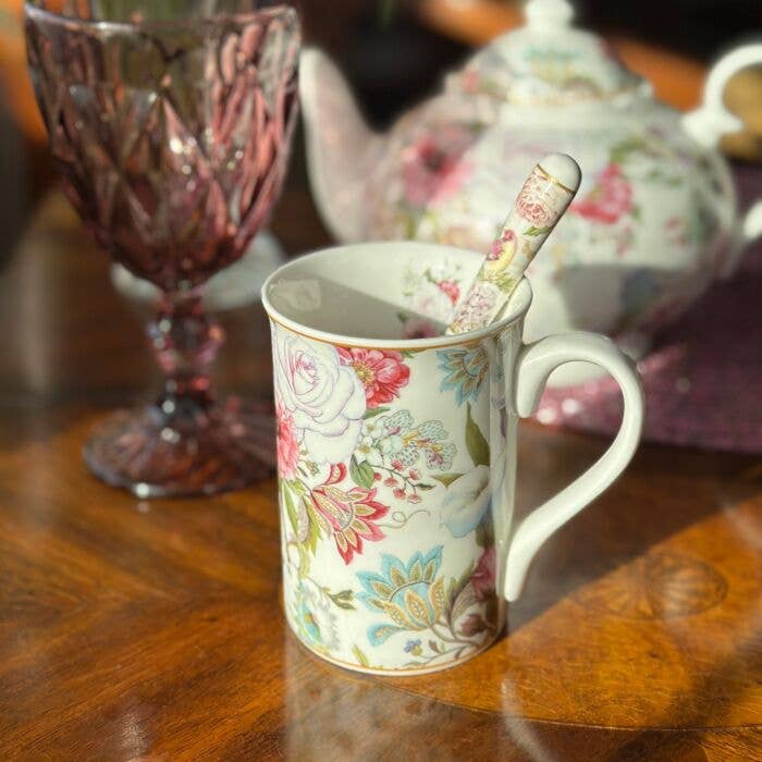 Dream Garden Porcelain Tea/Coffee Mug in Gift Box