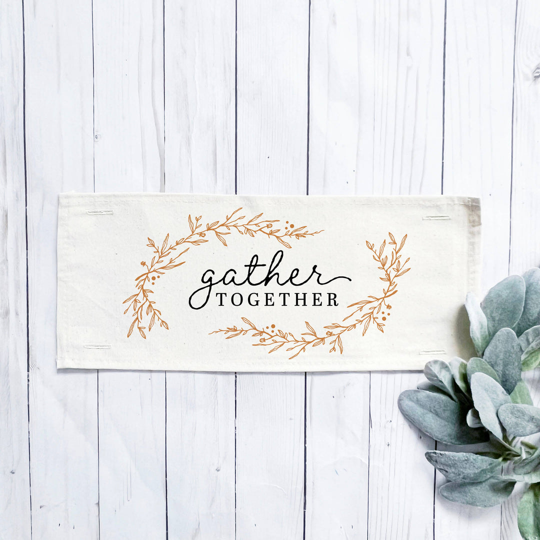 PANEL ONLY: thanksgiving, fall, GATHER TOGETHER