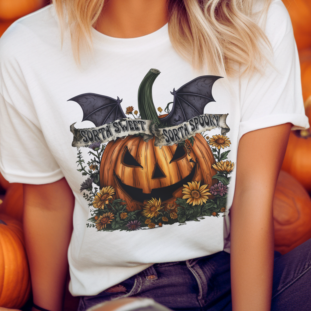 Halloween Pumpkin Kinda Spooky Graphic Tee