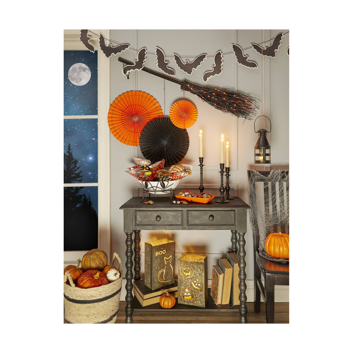 Halloween Paper Fans Decor Set of 3 Multi