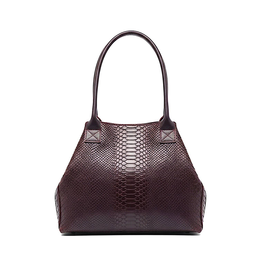 LOLA leather bag – Burgundy – Made in Italy