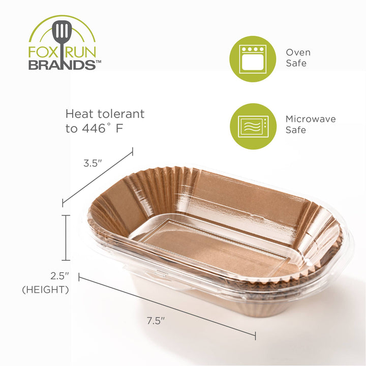 Fox Run Parchment Paper 9" x 5" Loaf Pan Liners, Set of 100