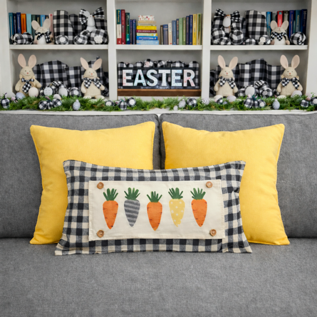 BUFFALO CHECK: GINGHAM PILLOW ONLY (with insert)