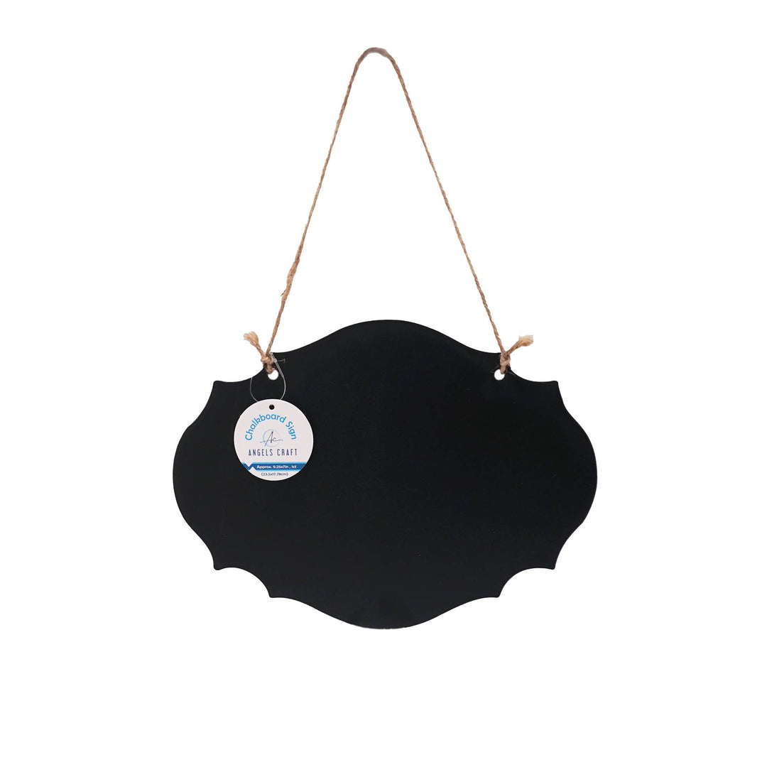 Hanging Chalkboard Sign w/ Jute String (2 shapes available)
