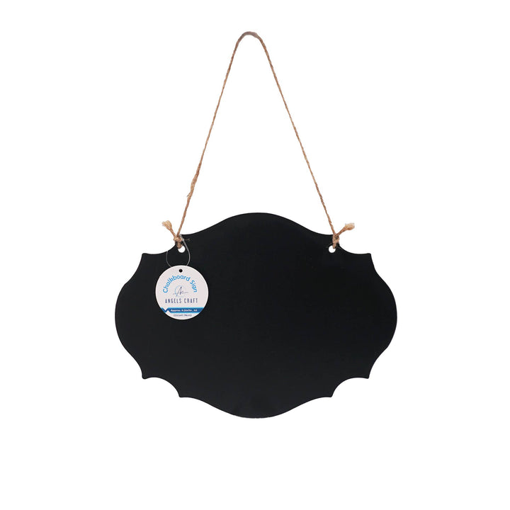Hanging Chalkboard Sign w/ Jute String (2 shapes available)