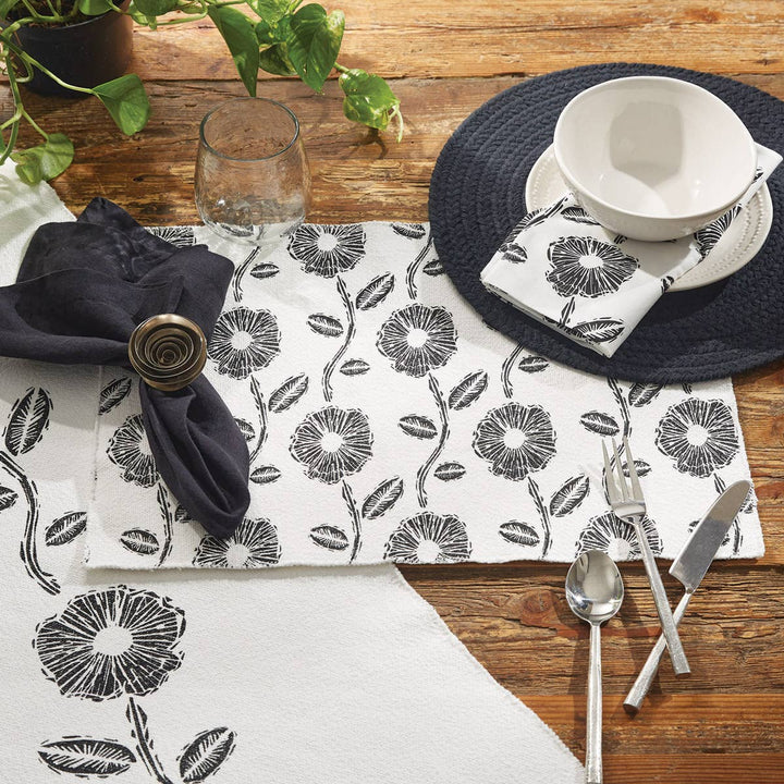Urban Flower Table Runner 72" L