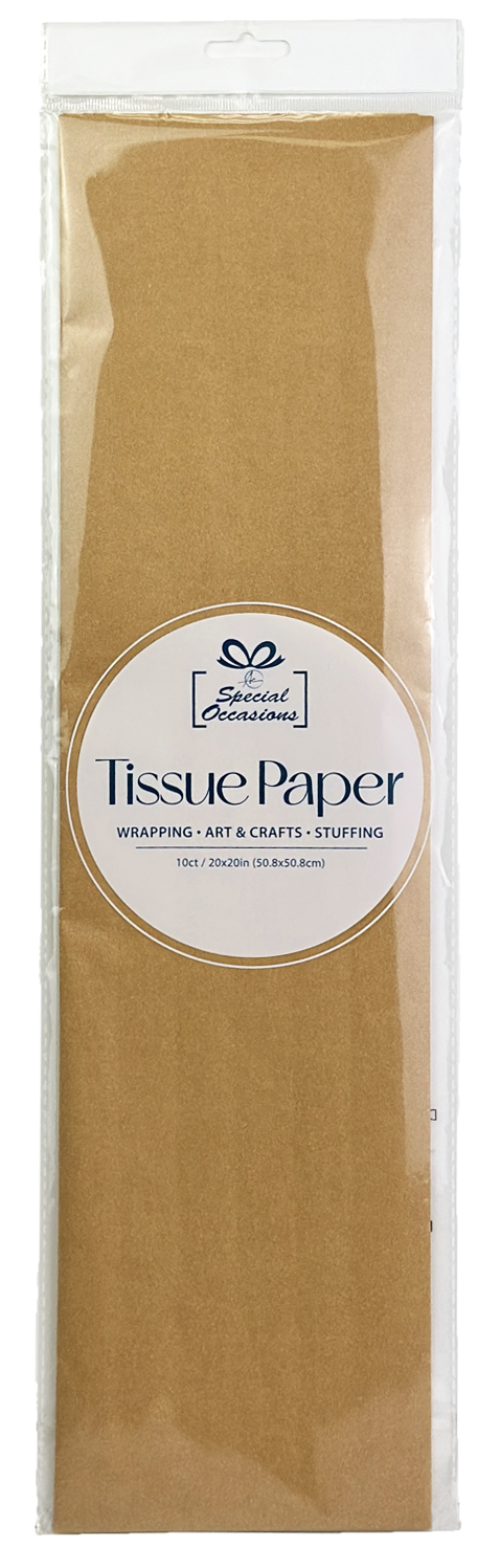 Gift Tissue Paper, 20x20in, 10 Sheets, Available in 18 Color
