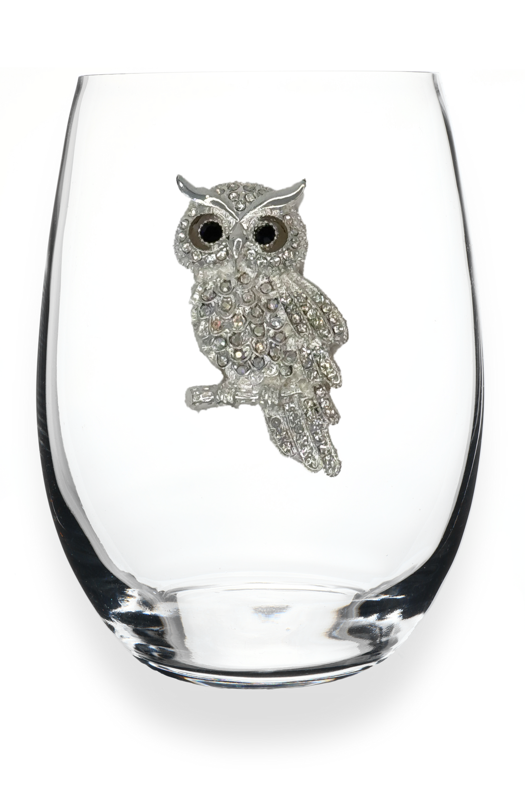 Owl Stemless Wine Glass