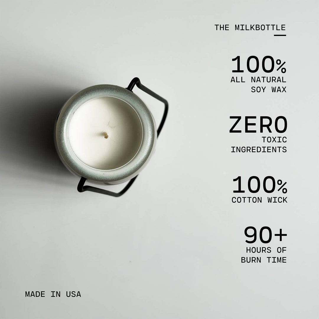 14 oz Milkbottle Candle: Layer Cake